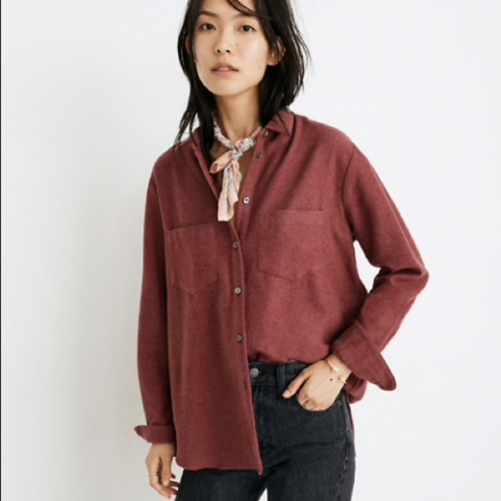 Madewell Flannel Sunday Shirt.